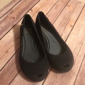 Girls black mini Melissa US size 3